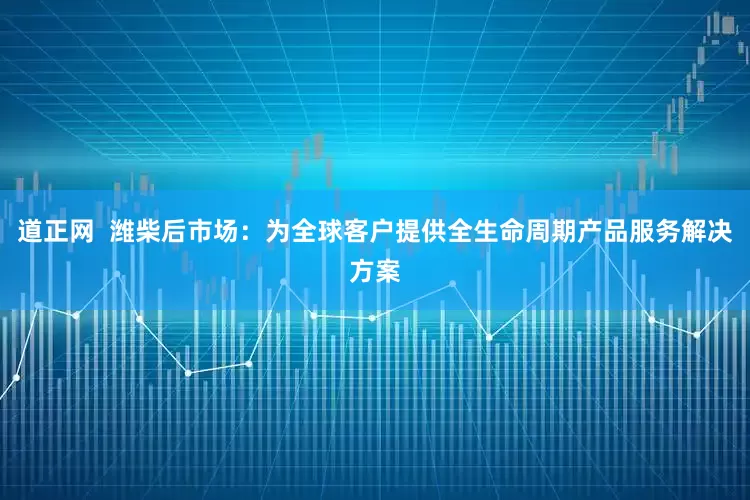 道正网  潍柴后市场：为全球客户提供全生命周期产品服务解决方案