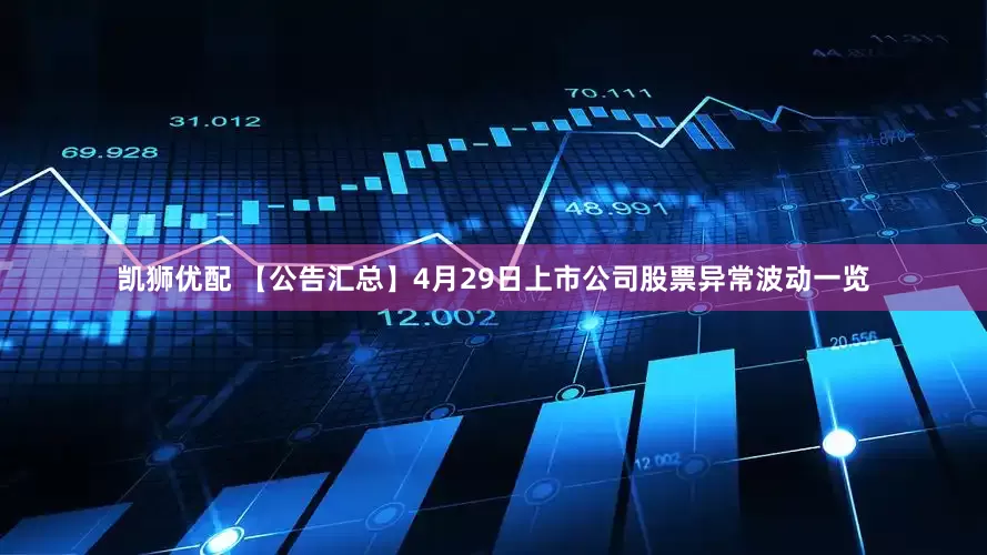凯狮优配 【公告汇总】4月29日上市公司股票异常波动一览